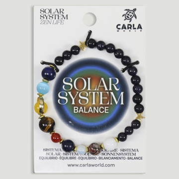 Gancho 03 – Pulsera mineral bola 8mm. Modelo Sistema Solar