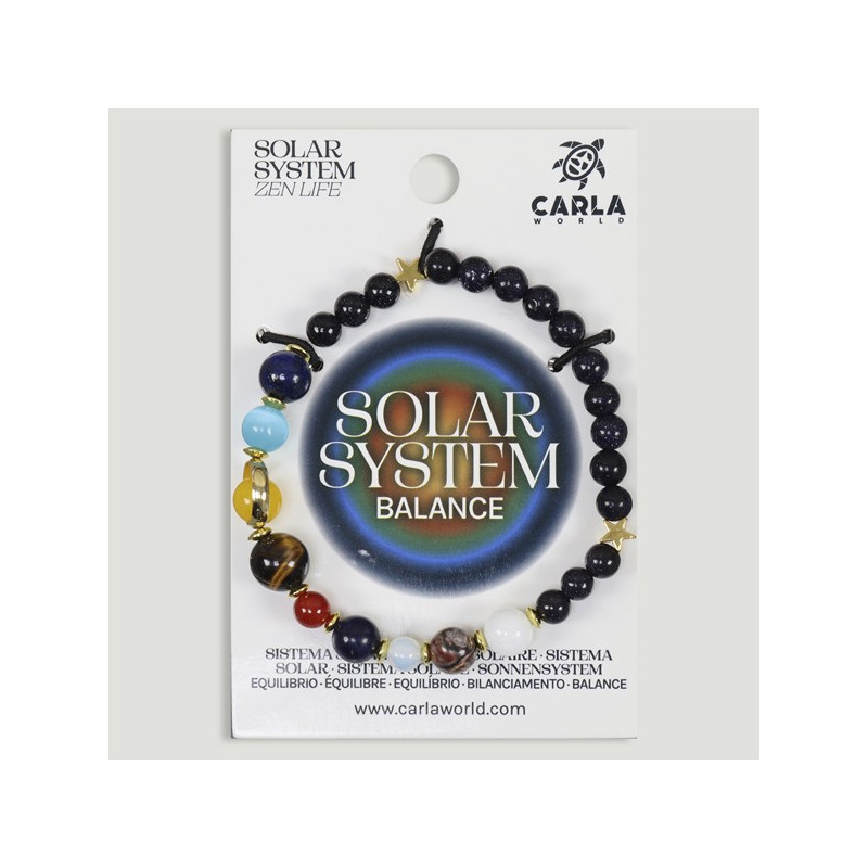 Hook 03 – 8mm mineral ball bracelet. Solar System model Hook 03 – 8mm mineral ball bracelet. Solar System model