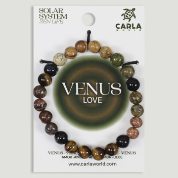 Crochet 05 – Bracelet minéral boule 8mm. Modèle Vénus