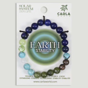 Gancho 06 – Pulsera mineral bola 8mm. Modelo Tierra