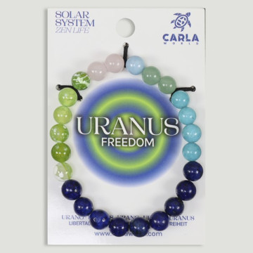 Crochet 10 – Bracelet minéral boule 8mm. Modèle Uranus