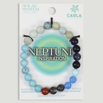 Gancho 12 – Pulsera mineral bola 8mm. Modelo Neptuno