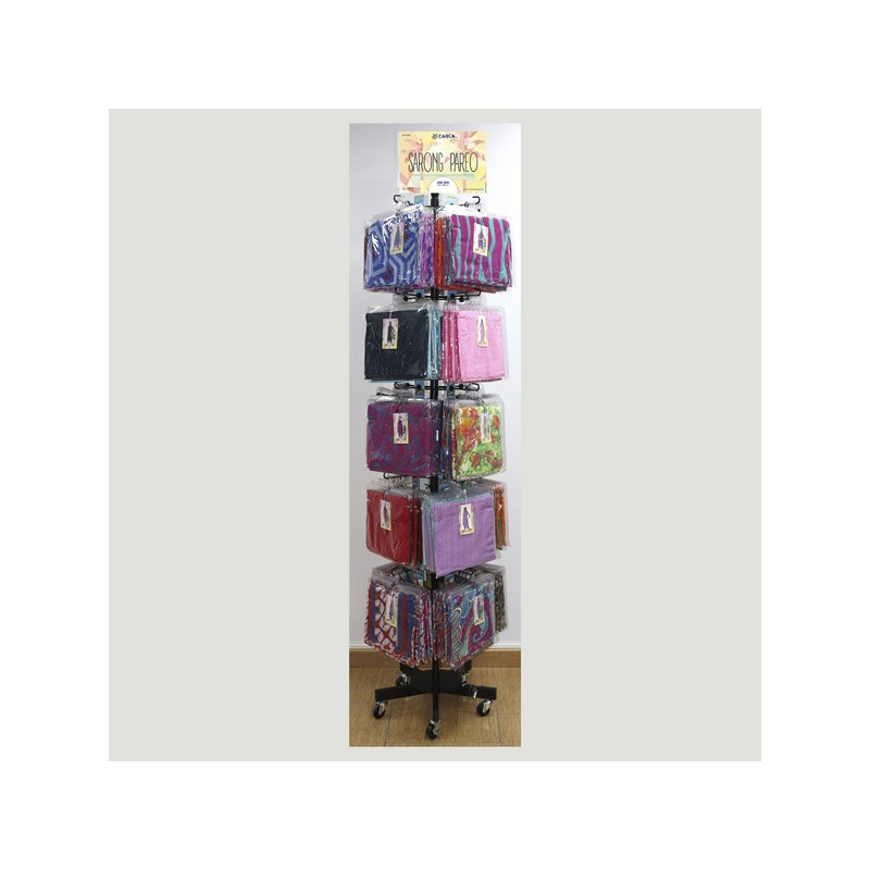 Sarong Pareo Display - Chiffon & Modal – 120 units Sarong Pareo Display - Chiffon & Modal – 120 units