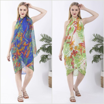 Hook 10 – Chiffon Sarong. One Size / 2 Prints