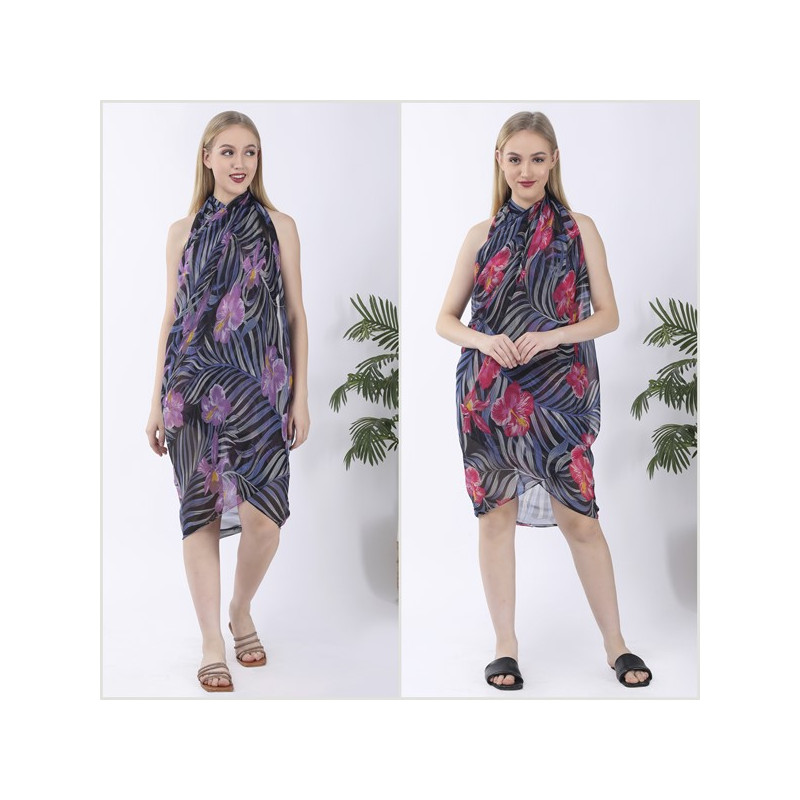 Hook 12 – Chiffon Sarong. One Size / 2 Prints Hook 12 – Chiffon Sarong. One Size / 2 Prints