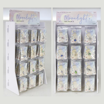 Expositor MOONLIGHT. Colgante Cristal/Brillantitos c/cadena – 144uds