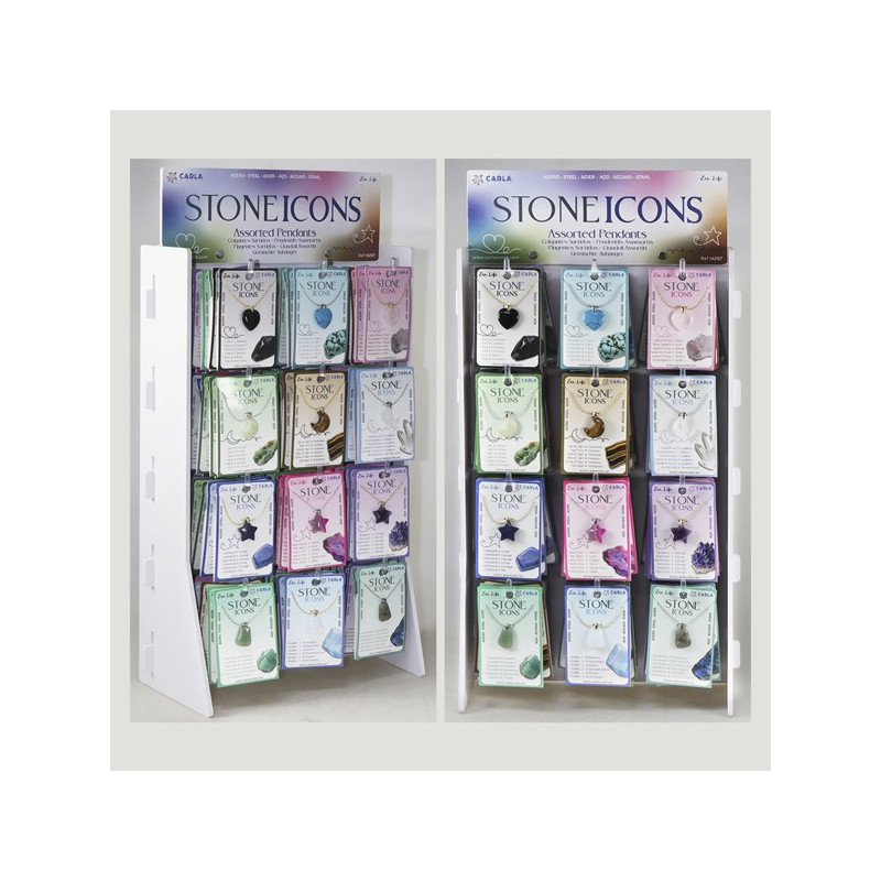 Affichage des ICÔNES DE PIERRE. Pendentif minéral, assortiment – 144 pièces Affichage des ICÔNES DE PIERRE. Pendentif minéral, assortiment – 144 pièces