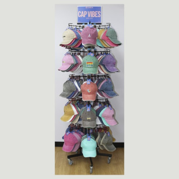 CAP VIBES Display. 100% Cotton Caps – 360 pcs
