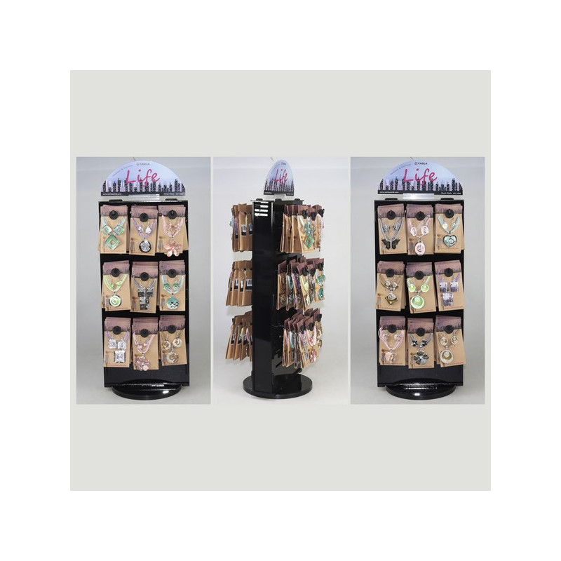 Expositor giratorio LIFE Colgantes / Pulseras - 108 uds Expositor giratorio LIFE Colgantes / Pulseras - 108 uds
