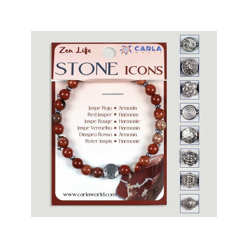 Hook 88 – Mineral ball bracelet 6mm. + center piece 10mm. approx. Hook 88 – Mineral ball bracelet 6mm. + center piece 10mm. approx.