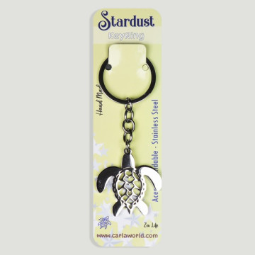 Hook 28 – Stainless steel keychain. Turtle model