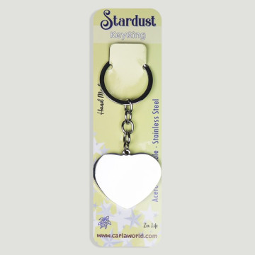 Hook 30 – Stainless steel keychain. Heart model