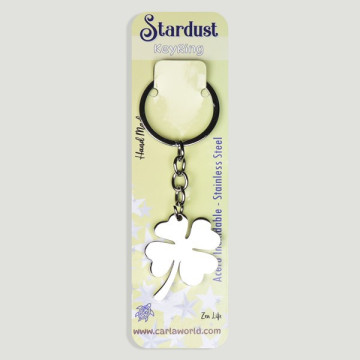 Gancho 32 – Llavero acero inoxidable. Modelo Trébol