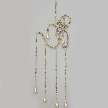Metal mobile bells OM with beads 28x80 cm.