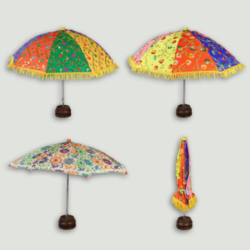 Parasol tela India Decoración 55x35 cm.