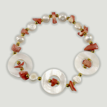 Hook 35 - Pearl and mineral bracelets