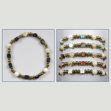 Gancho 47- Pulsera Perla y Ónix Surtidas