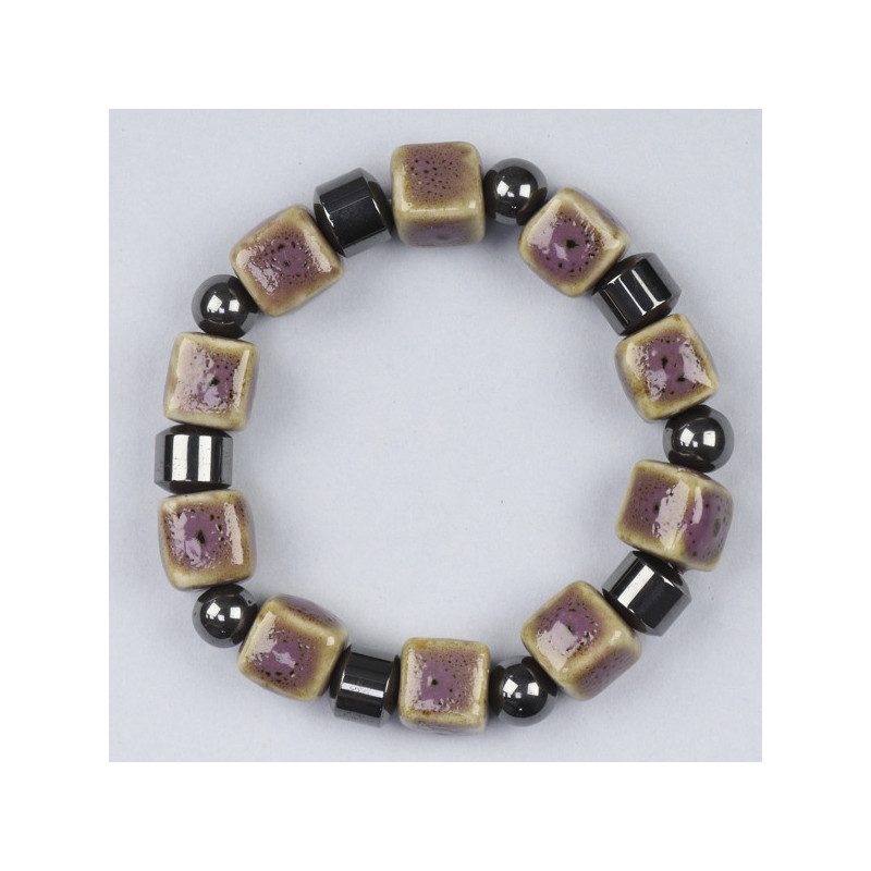 Crochet 61 - Bracelets d'hématite. Modèles assortis Crochet 61 - Bracelets d'hématite. Modèles assortis