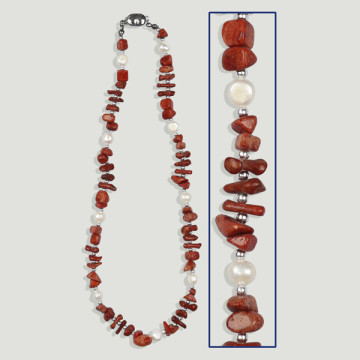 Gancho 65 - Collar Perla y mineral