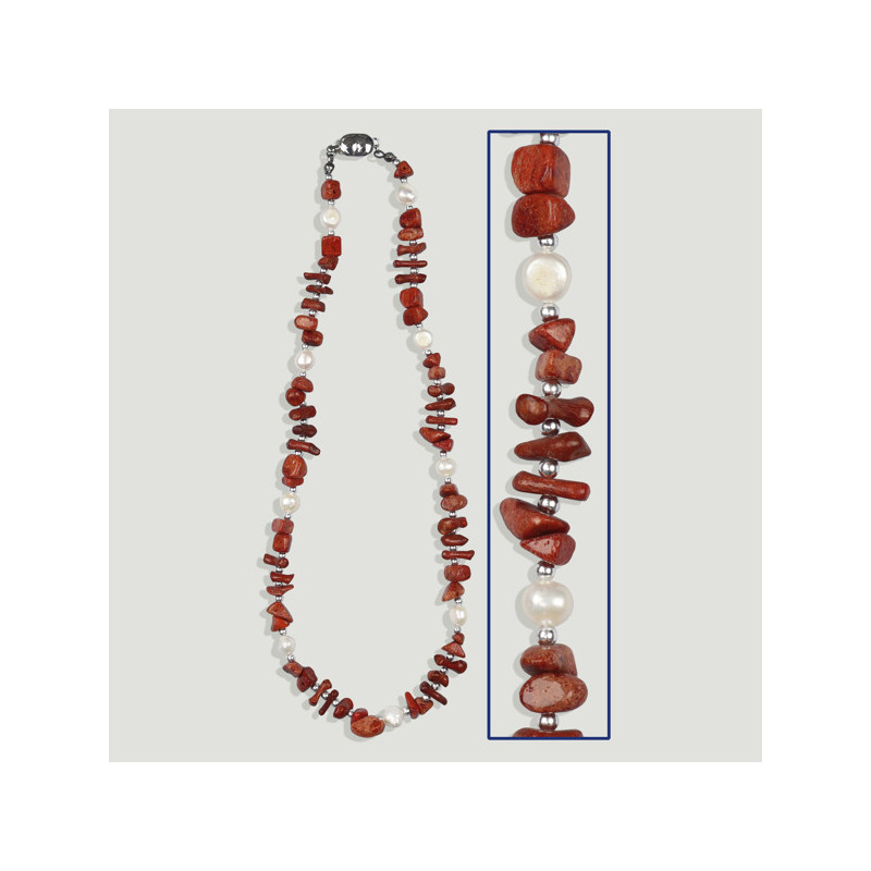 Gancho 65 - Collar Perla y mineral Gancho 65 - Collar Perla y mineral