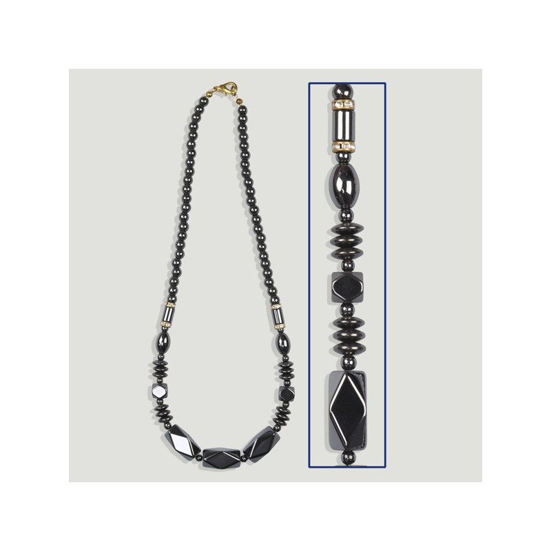 Crochet 66 - Collier d'hématite Crochet 66 - Collier d'hématite