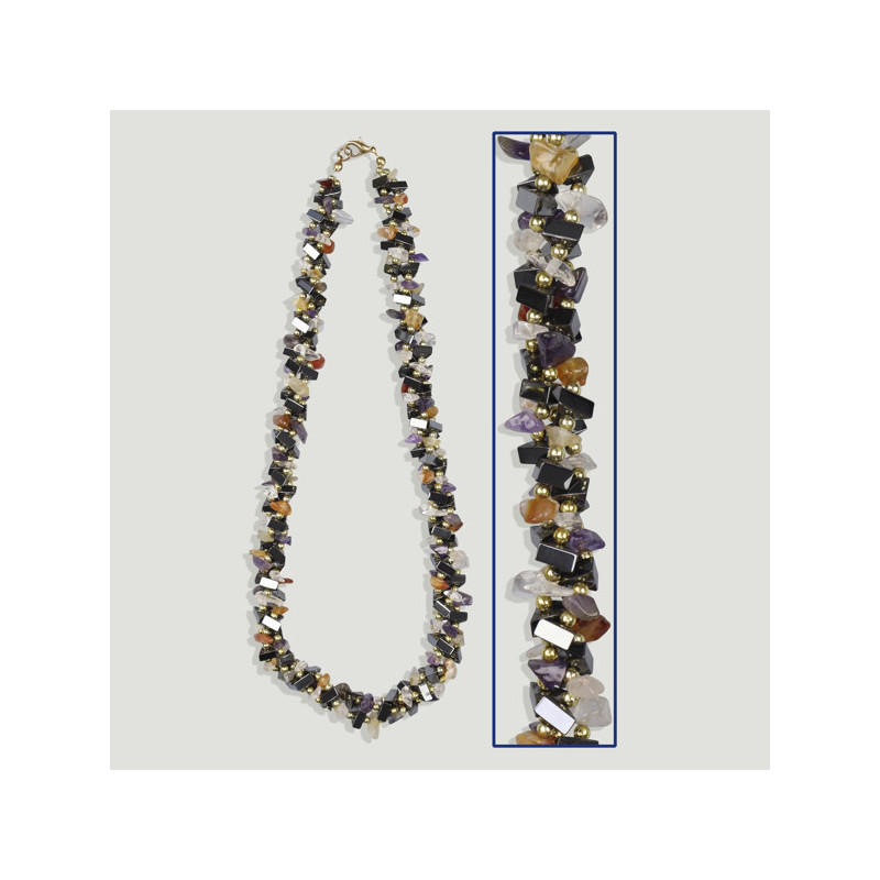 Crochet 68 - Collier d'hématite Crochet 68 - Collier d'hématite