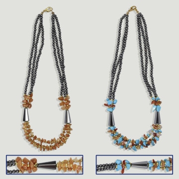 Gancho 70 - Collar Hematites