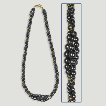 Gancho 72 - Collar Hematites