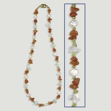 Gancho 73 - Collar Perla y mineral