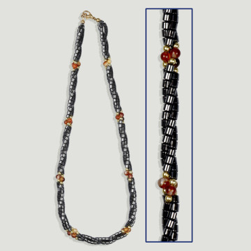 Gancho 74 - Collar Hematites