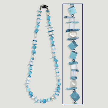 Gancho 77 - Collar Perla y Mineral