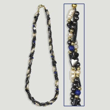 Gancho 78 - Collar Hematites