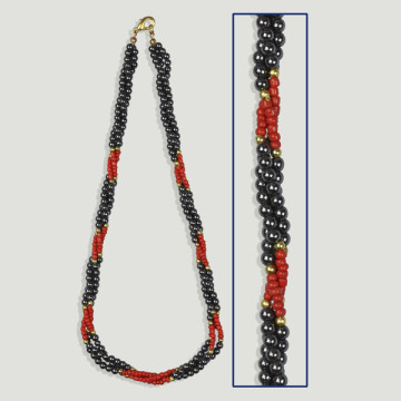 Gancho 80 - Collar Hematites