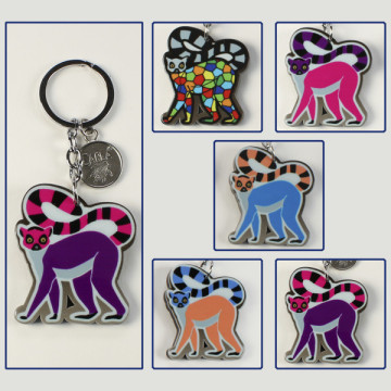 Gancho 02 – Llavero Forest 2 modelo Lemur. Colores surtidos.