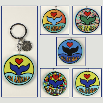 Hook 01 – Sea 2 Keychain, Tail model. Assorted colors.