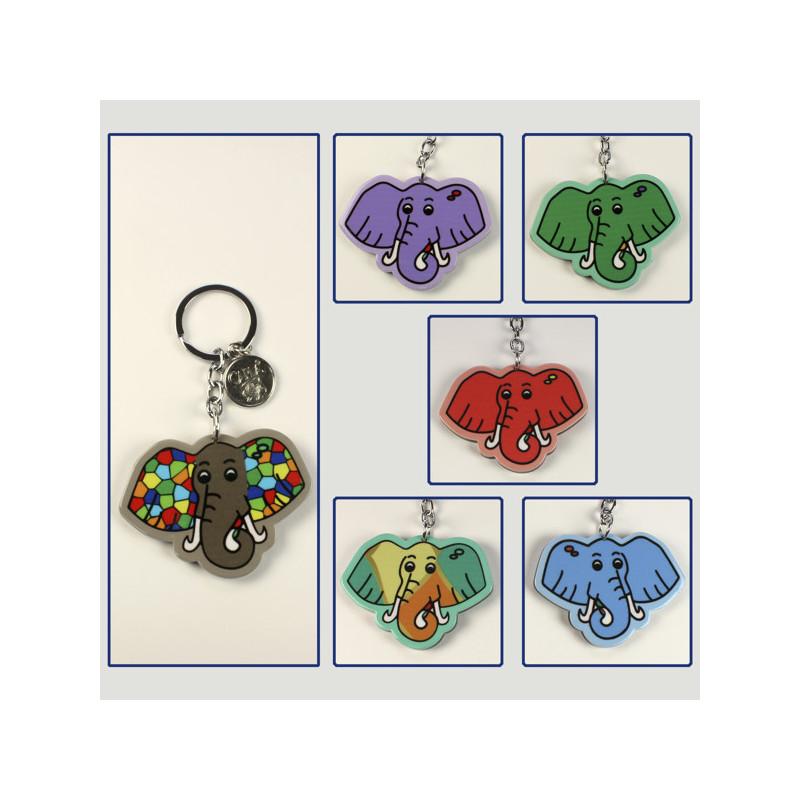Gancho 13 – Llavero Jungle modelo Elefante. Colores surtidos. Gancho 13 – Llavero Jungle modelo Elefante. Colores surtidos.