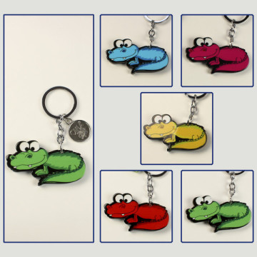 Gancho 14 – Llavero Jungle modelo Cocodrilo. Colores surtidos.