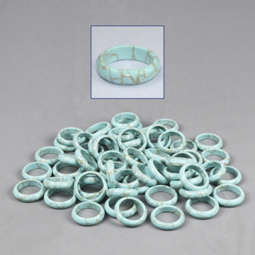 Smooth mineral ring Turquoise