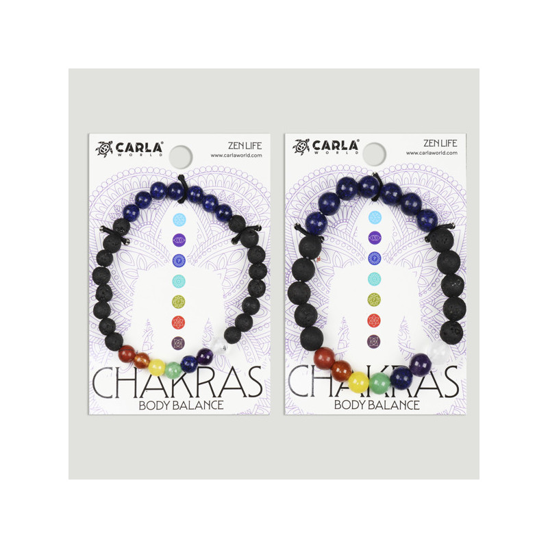 Gancho 08 – Pulseira Mineral Lava + Chakra + Lápis Lazuli Gancho 08 – Pulseira Mineral Lava + Chakra + Lápis Lazuli