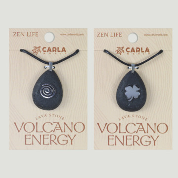 Gancho 06 - Colgante Lava + cordón, forma gota