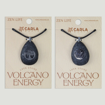 Gancho 05 - Colgante Lava + cordón, forma gota