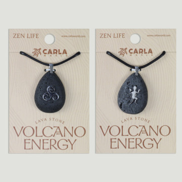 Gancho 04 - Colgante Lava + cordón, forma gota