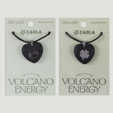 Gancho 03 - Colgante Lava + cordón, forma corazón