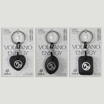 Gancho 10 – Llavero Lava Zodiaco, Capricornio. Forma corazón/oval/rectangular