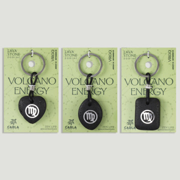 Gancho 06 – Llavero Lava Zodiaco, Virgo. Forma corazón/oval/rectangular