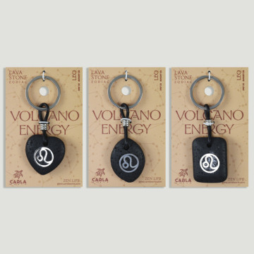 Gancho 05 – Llavero Lava Zodiaco, Leo. Forma corazón/oval/rectangular