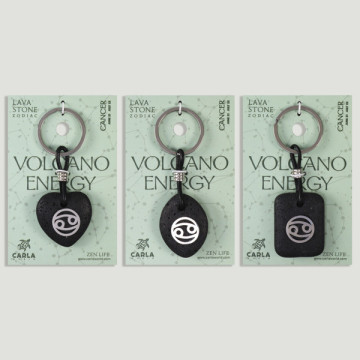 Gancho 04 – Llavero Lava Zodiaco, Cáncer. Forma corazón/oval/rectangular