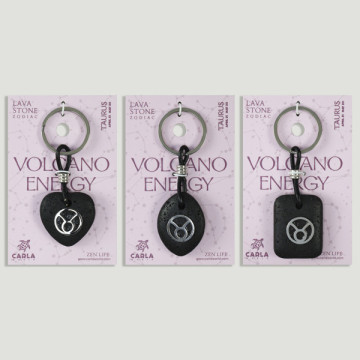 Gancho 02 – Llavero Lava Zodiaco, Tauro. Forma corazón/oval/rectangular