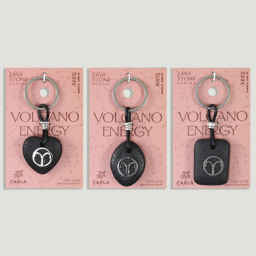 Gancho 01 – Llavero Lava Zodiaco, Aries. Forma corazón/oval/rectangular