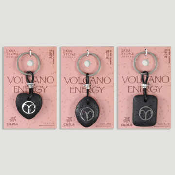 Gancho 01 – Llavero Lava Zodiaco, Aries. Forma corazón/oval/rectangular
